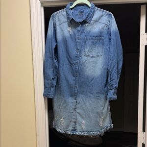 Denim Long Sleeve Dress